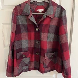 Vintage Pendleton Wool Plaid Shacket size L